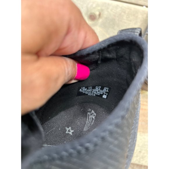 BZEES Nova Bootie Womens 9.5 Black Comfort Side Zip Cushioned Sneakers - Picture 7 of 8